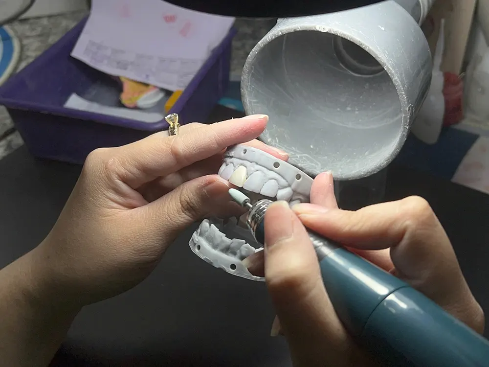 VTS Dental Lab Technicians working on Prosthetics